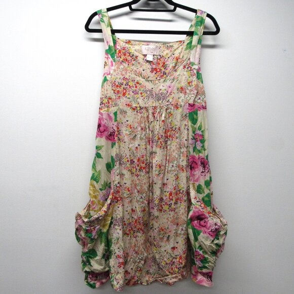 H&M Dresses & Skirts - Garden Collection H&M Floral Organic Cotton Dress Women's 14 Babydoll Boho Fairy